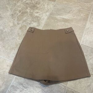 Altar’d State Brown Khaki Skort Women’s Size Medium